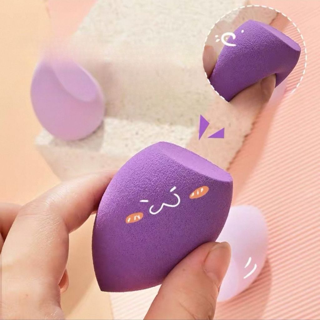 Conjunto de Maquiagem com Estojo e Esponjas Profissionais + Pincel para Base Corretivo e Acabamento