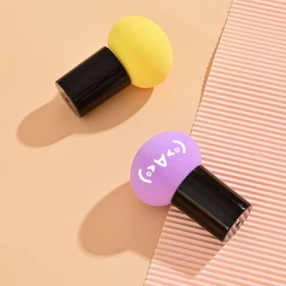 Conjunto de Maquiagem com Estojo e Esponjas Profissionais + Pincel para Base Corretivo e Acabamento