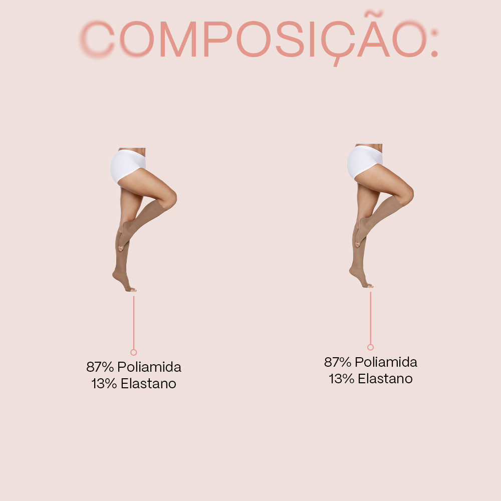 Meia 3/4 Sem Ponteira Kendall Media Compressao 1871