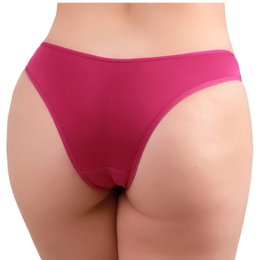 Calcinhas Feminina Básica Lisa Algodão - Não Aperta e Respira Cintura Alta Super Macia Saúde Feminina Cores Lisas